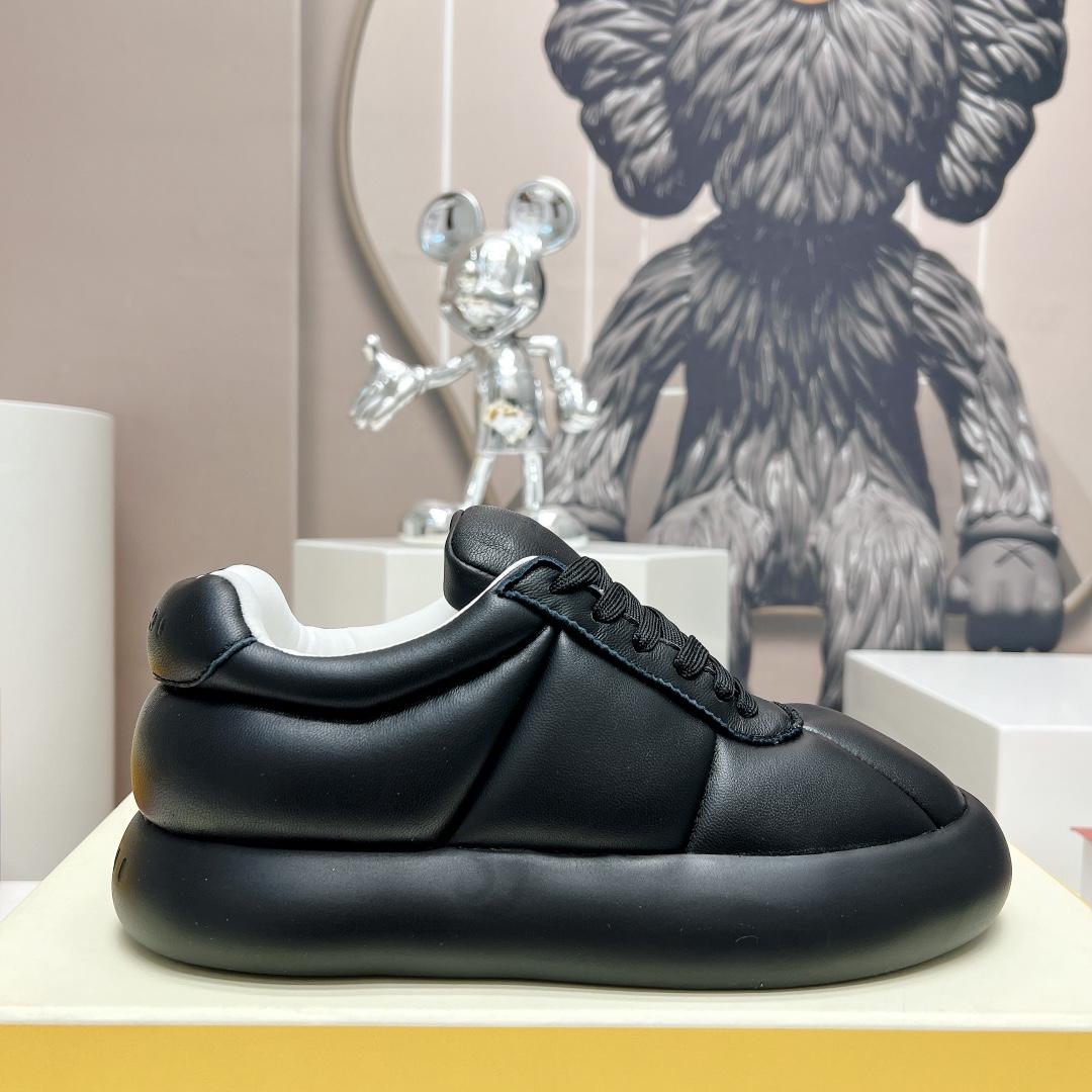 Marni Black Leather Bigfoot 2.0 Sneaker - DesignerGu