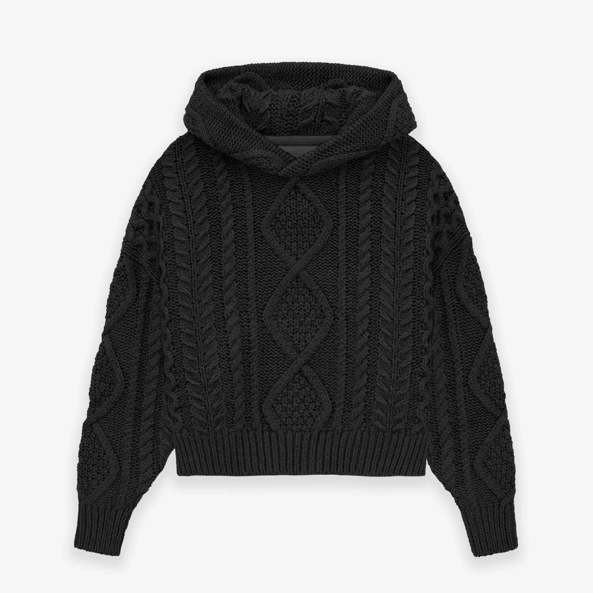 Fear Of God Essentials Cable Knit Hoodie - DesignerGu