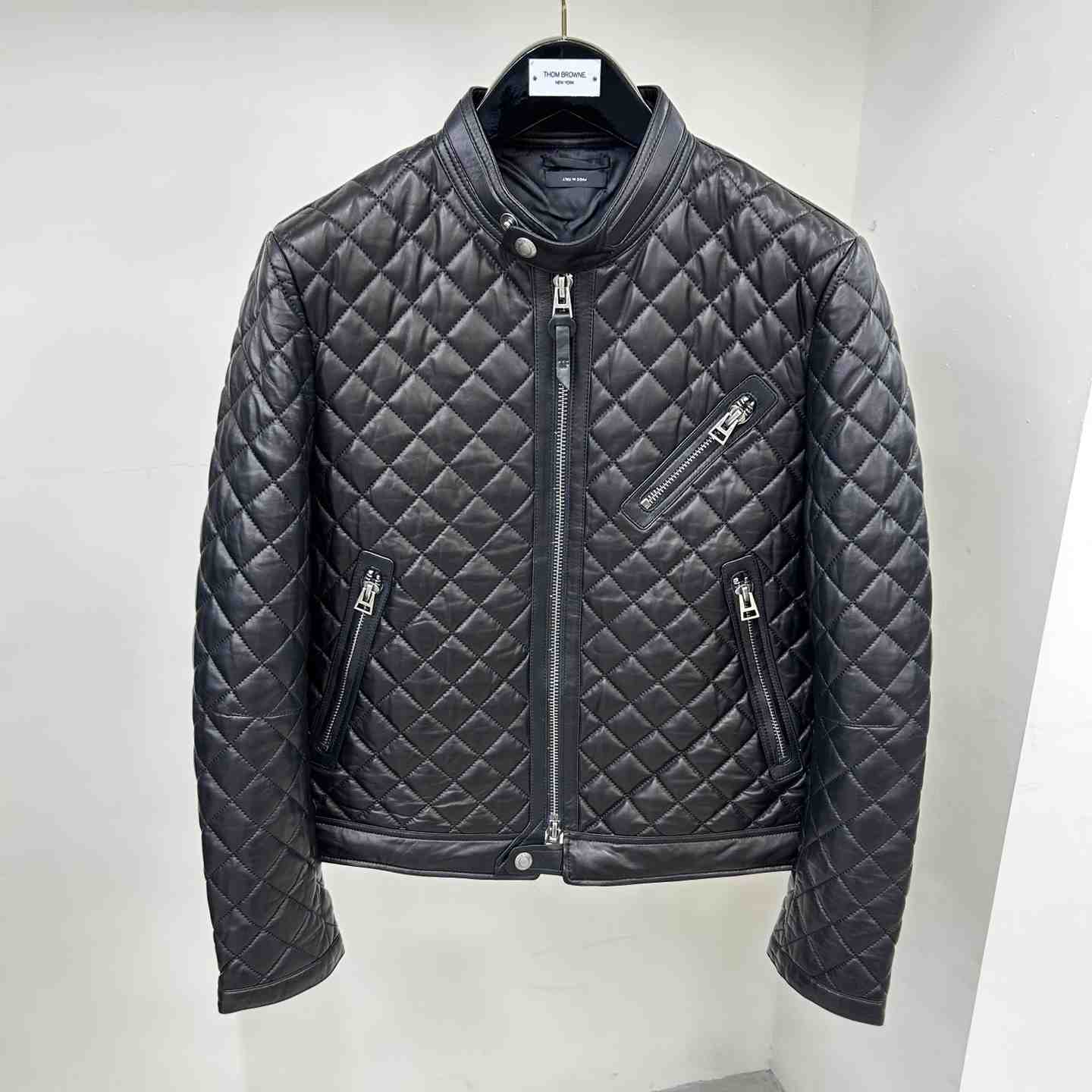 Dior Feather Nappa Quilted Cafe Racer - DesignerGu