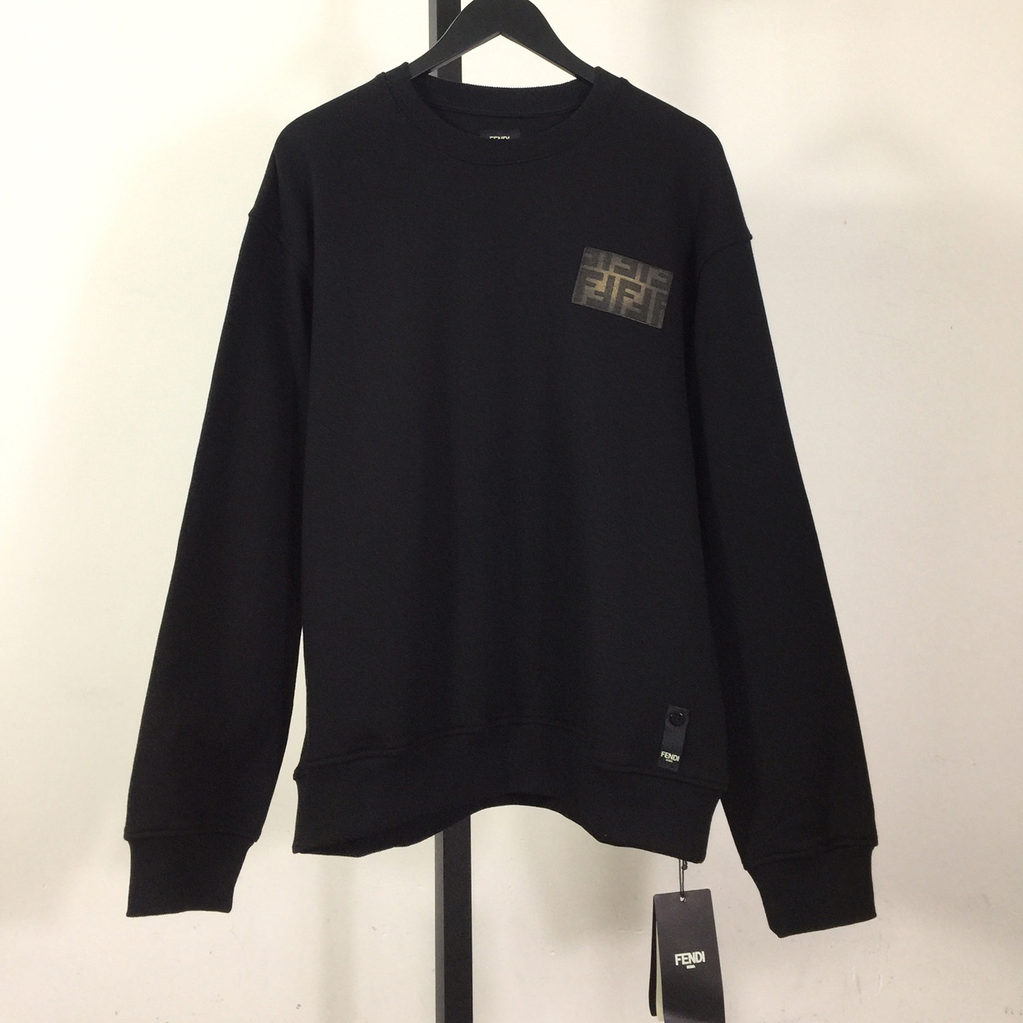 Fendi Black Jersey Sweatshirt - DesignerGu