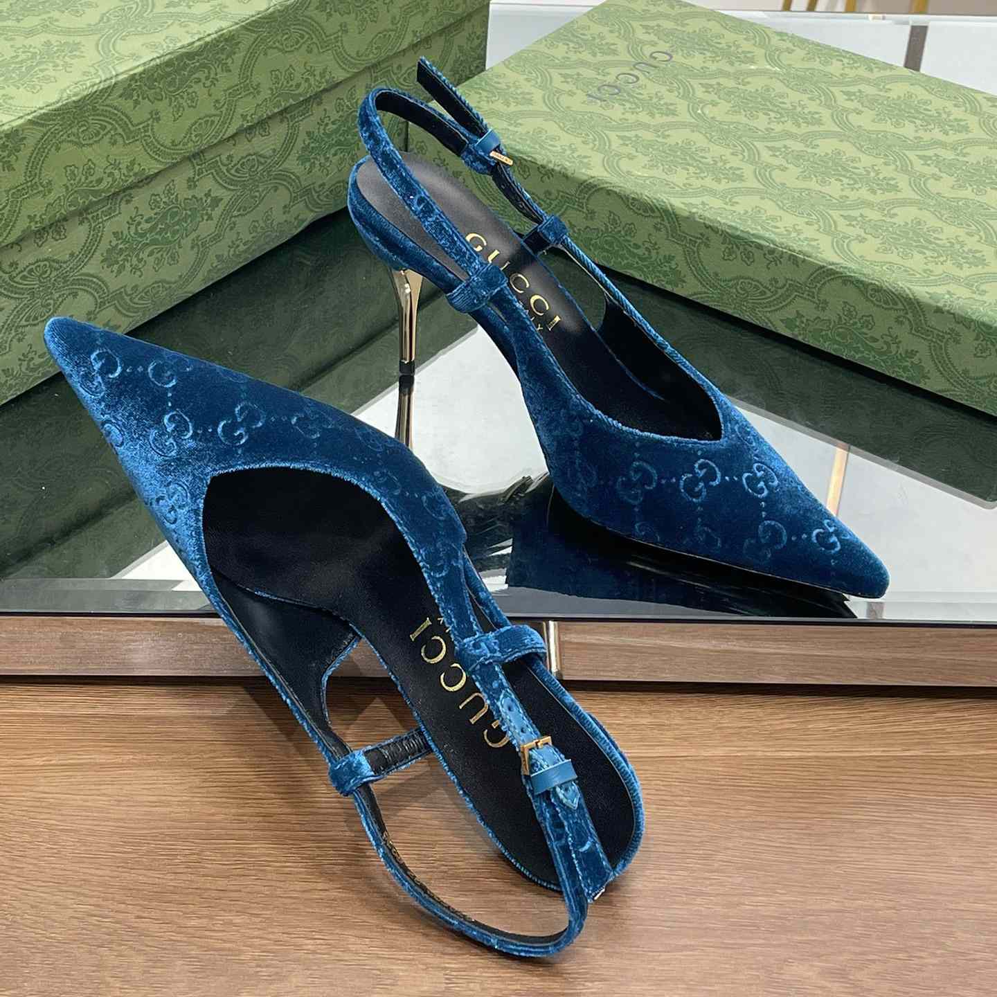 Gucci Women's GG Slingback Pump - 
