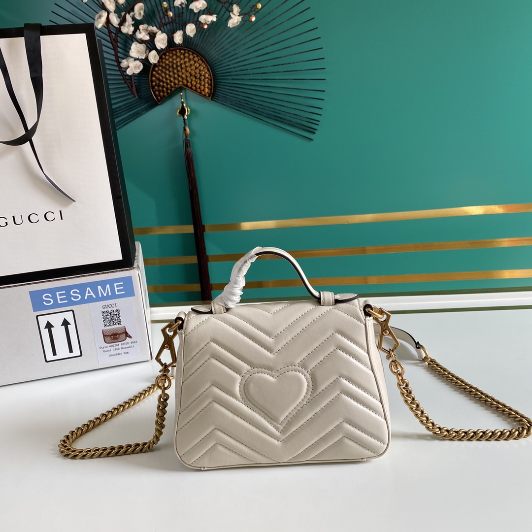 Gucci GG Marmont Mini Top Handle Bag - 