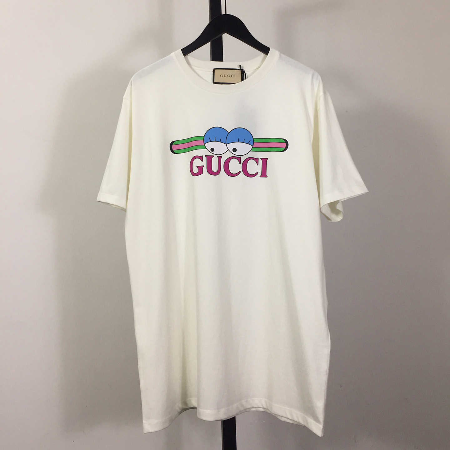 Gucci Cotton Jersey T-shirt With Gucci Print  - DesignerGu
