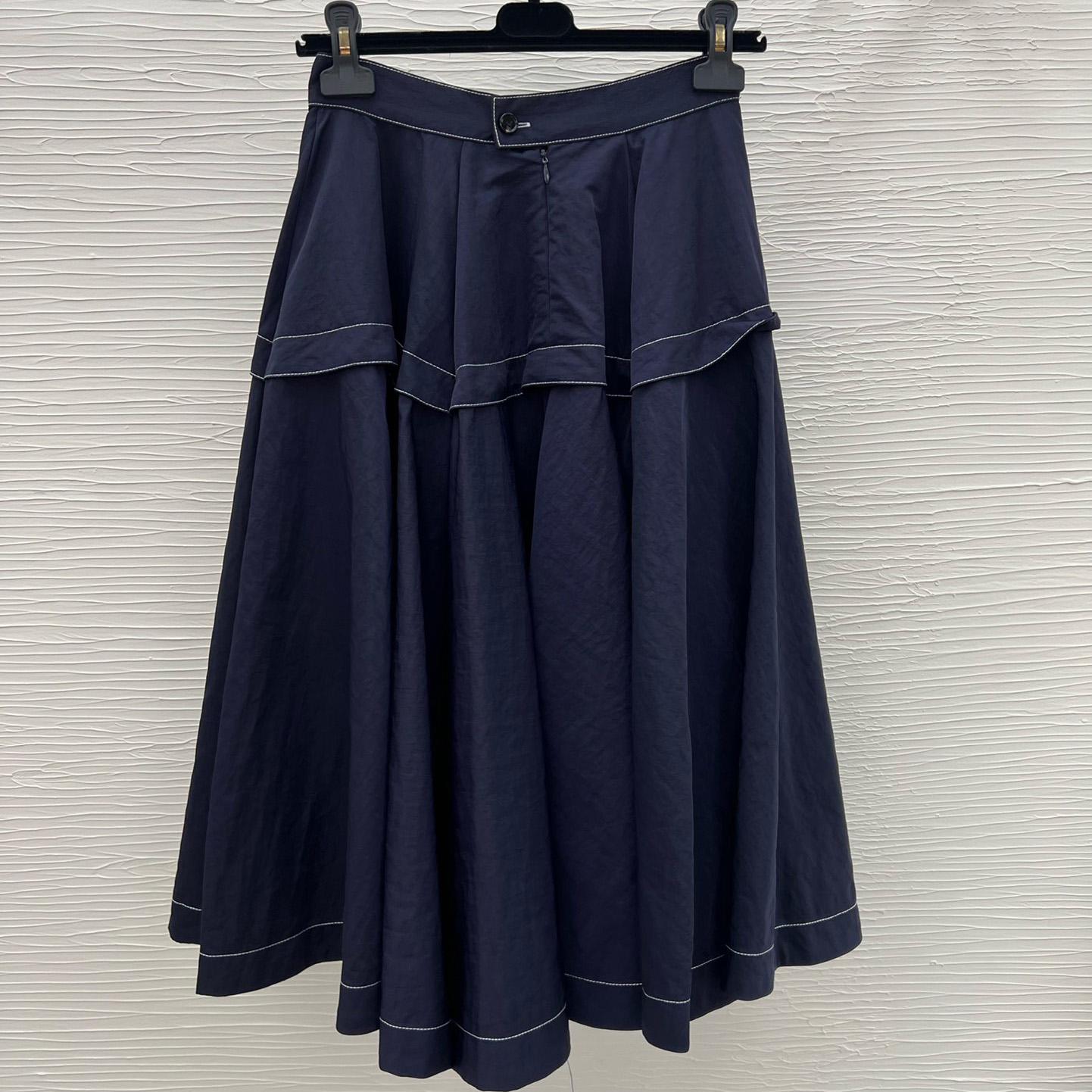 Bottega Veneta Tech Nylon Skirt - DesignerGu