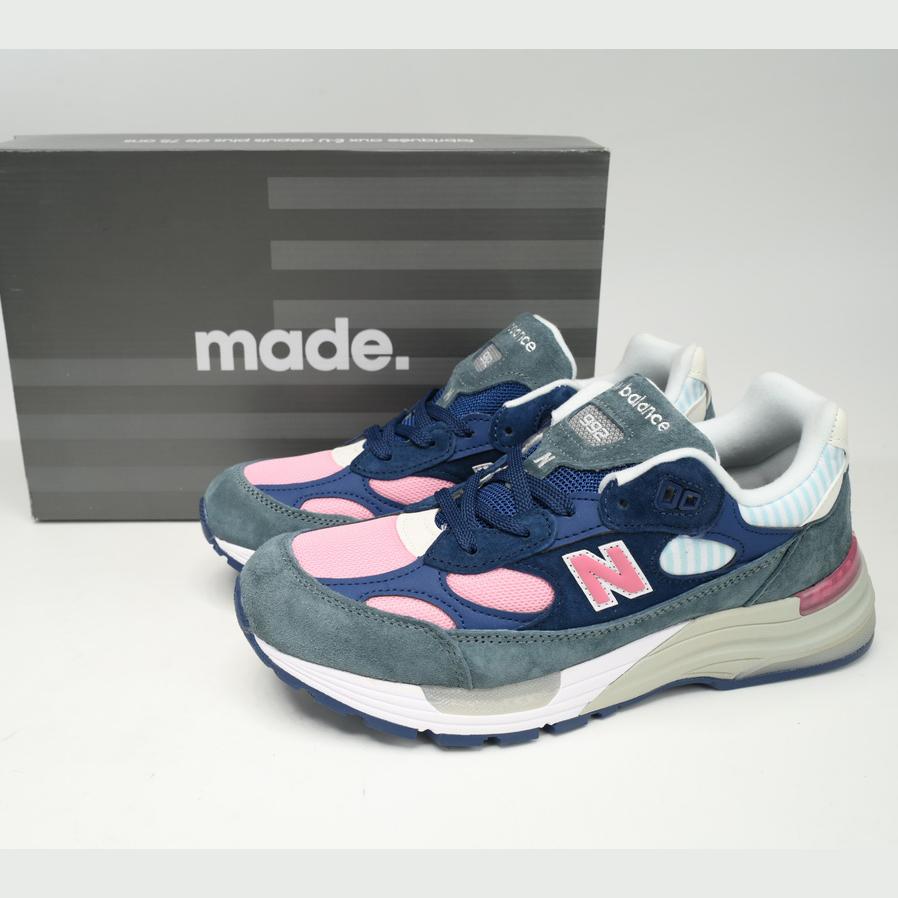 New Balance 992 Blue Green Pink Sneakers      M992NT  - DesignerGu