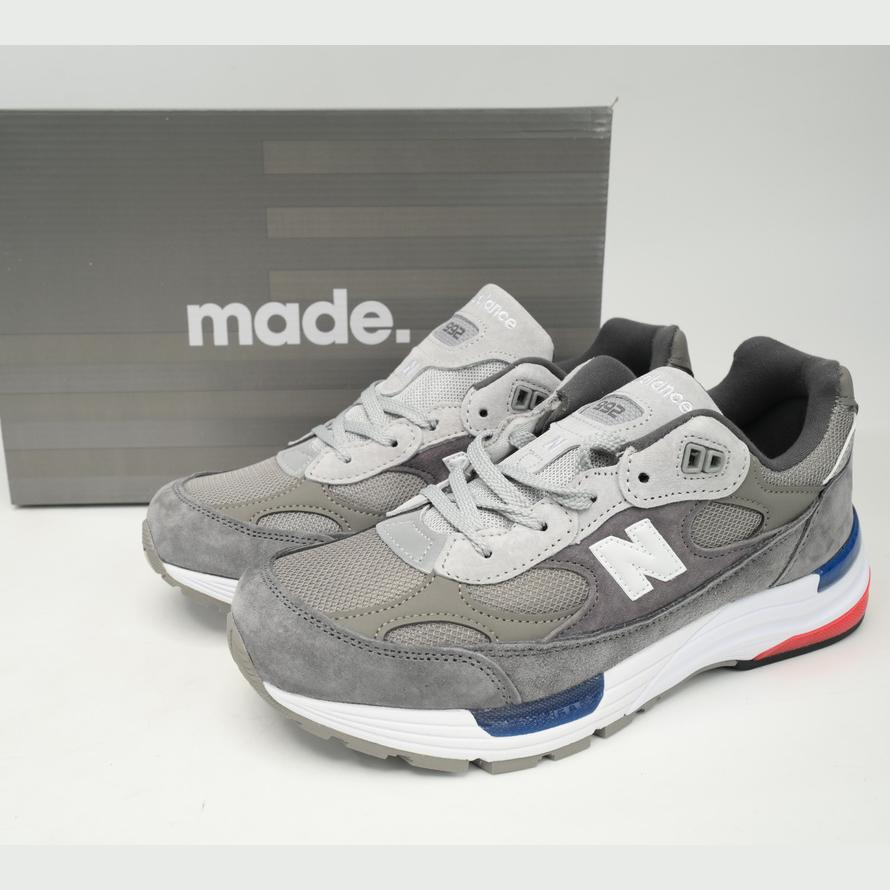 New Balance 992 Grey Blue Sneakers      M992AG  - DesignerGu