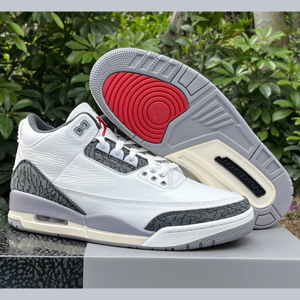 Air Jordan 3 “Cement Grey” Basketball Shoes      CT8532-106 - DesignerGu