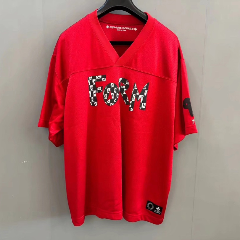 Chrome Heart Form Matty Football Short Sleeve Jersey - DesignerGu