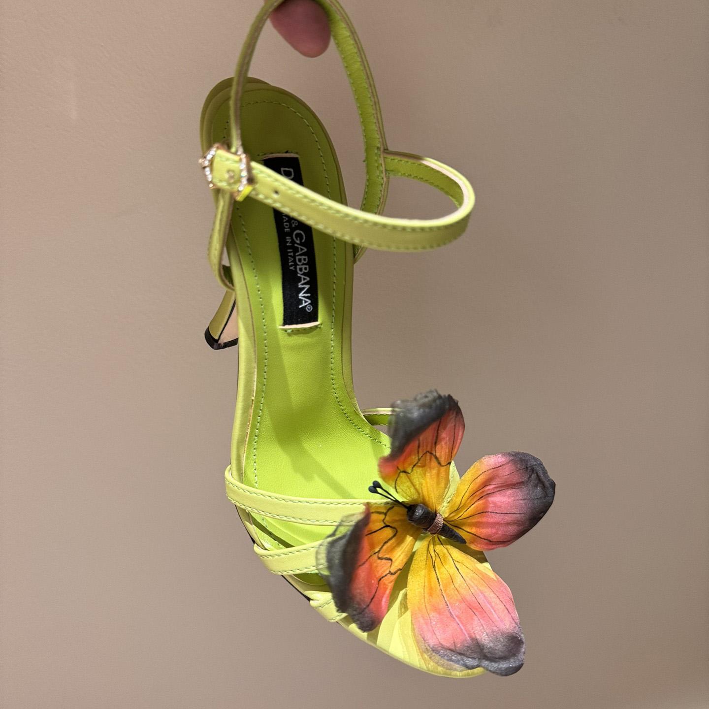 Dolce & Gabbana Butterfly Appliqué Sandals - DesignerGu