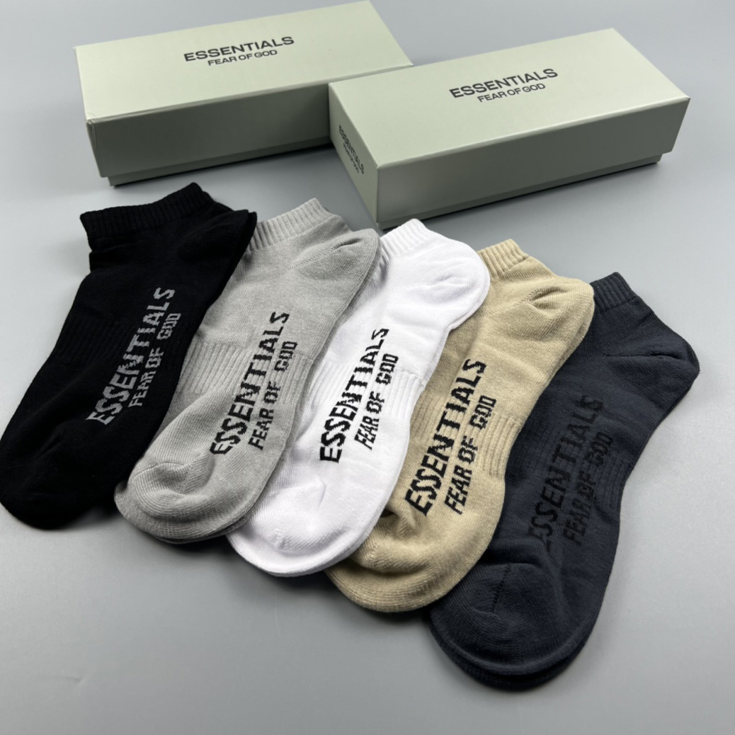 Fear Of God Essential FG Socks /Box - DesignerGu