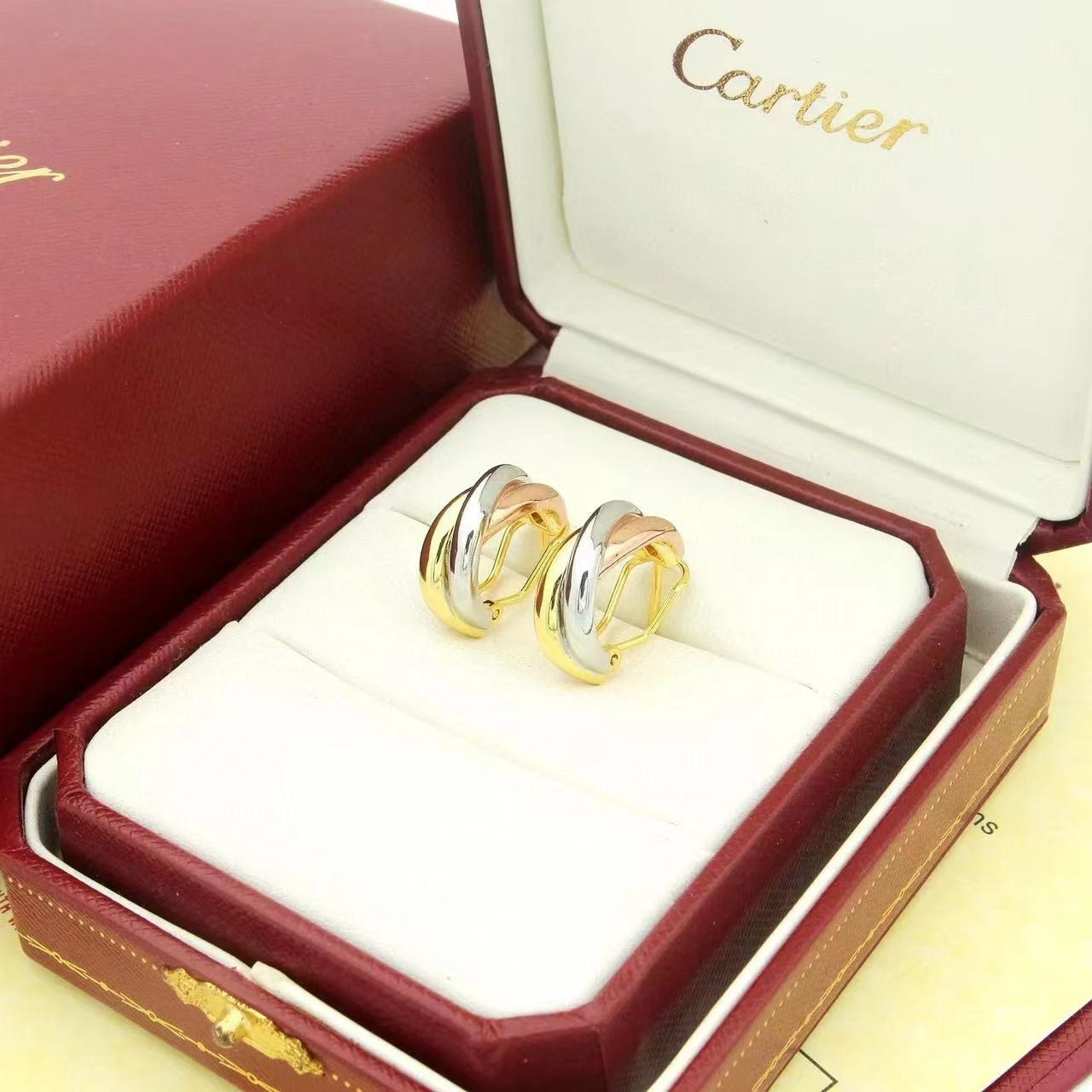 Cartier  'Trinity' Hoop Earrings - DesignerGu