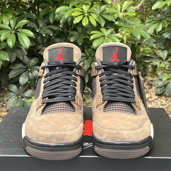 Travis Scott x Air Jordan 4 Retro Brown TS Sneakers    AJ4-766302 - 
