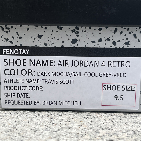 Travis Scott x Air Jordan 4 Retro Brown TS Sneakers    AJ4-766302 - 