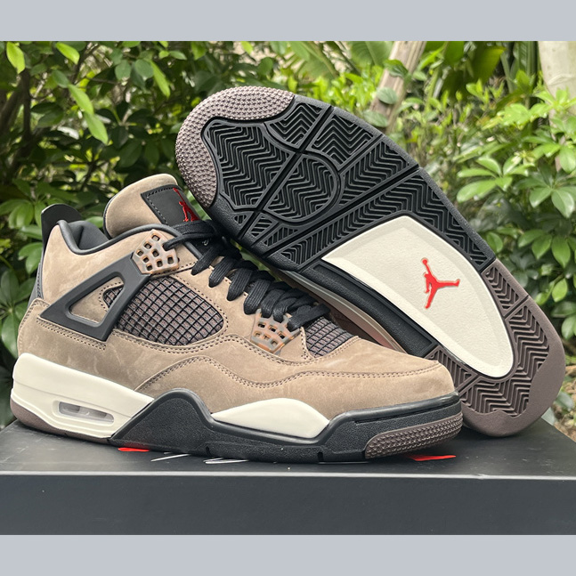 Travis Scott x Air Jordan 4 Retro Brown TS Sneakers    AJ4-766302 - DesignerGu