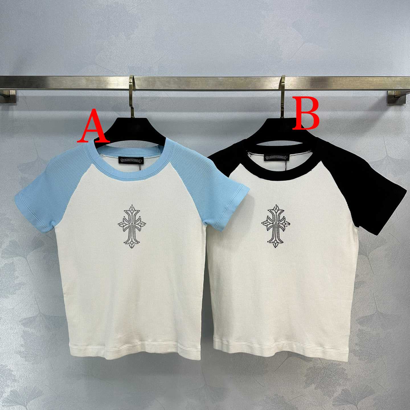 Chrome Heart Crop Top Short Sleeve T-Shirt - DesignerGu
