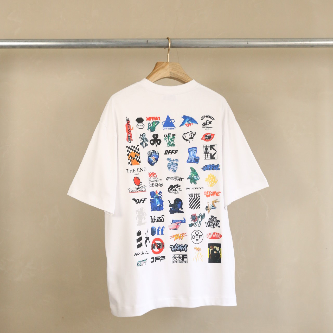 Off-White Cotton Est' 13 T-Shirt - DesignerGu