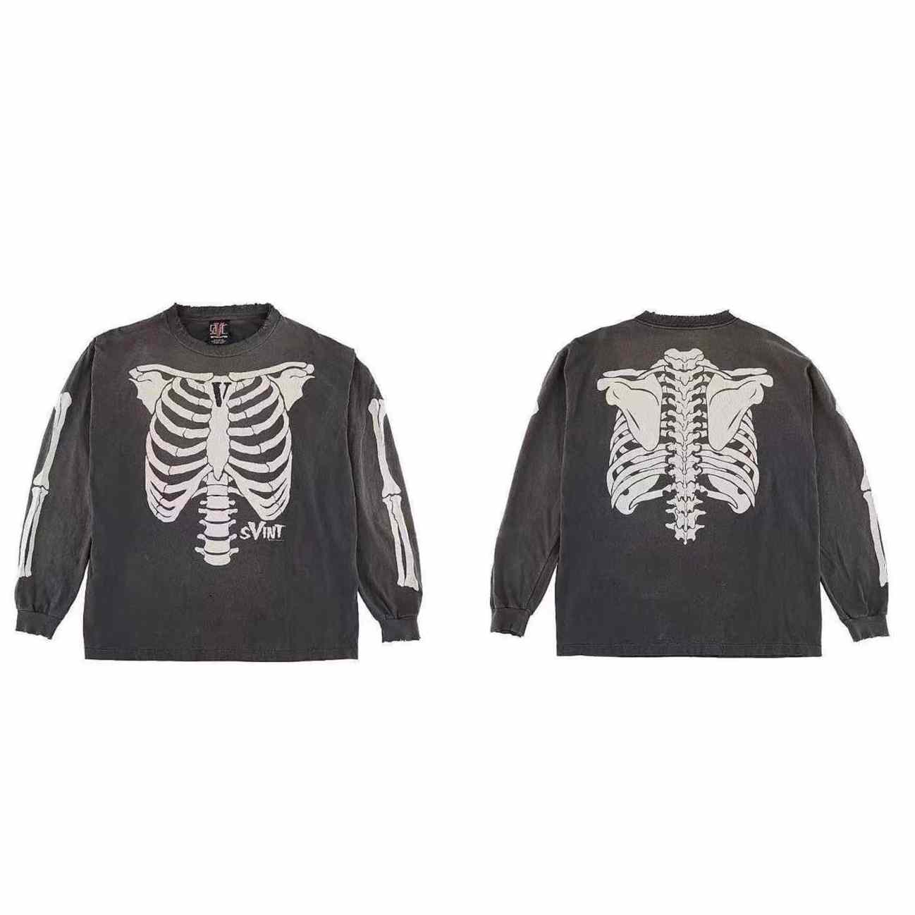 Saint Michael x VLONE Bone Longsleeve T-shirt - DesignerGu