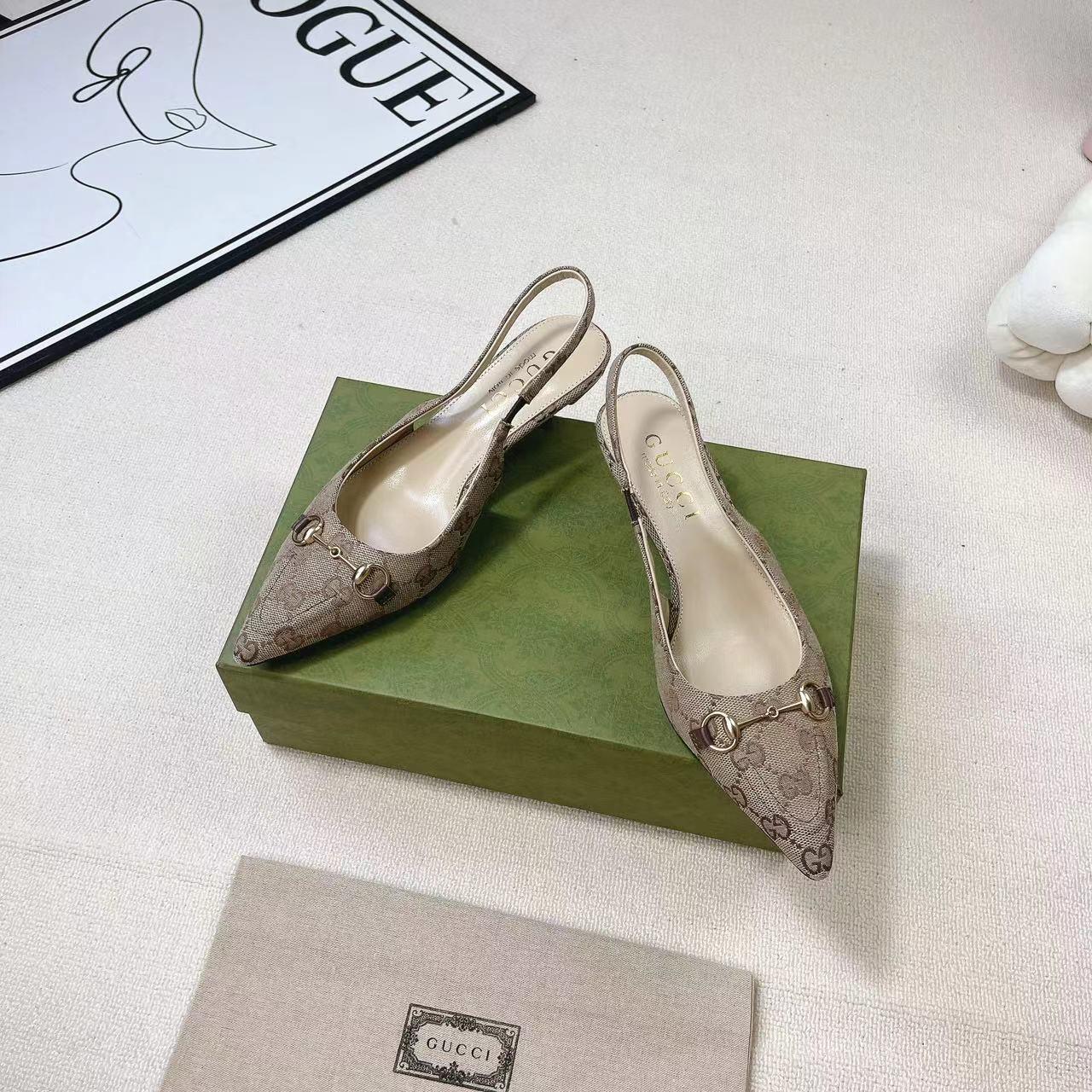 Gucci Women's Horsebit Slingback Pump - DesignerGu