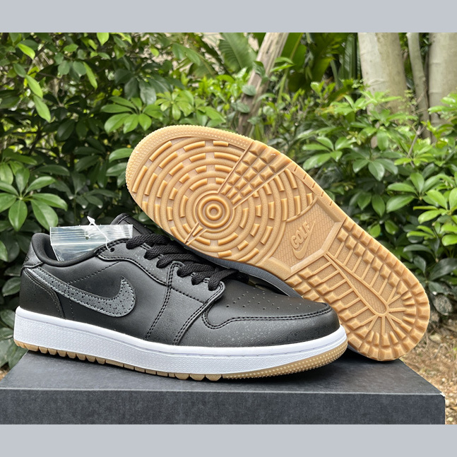 Jordan Air Jordan 1 Low Golf “Black Gum” Sneakers     DD9315-005 - DesignerGu