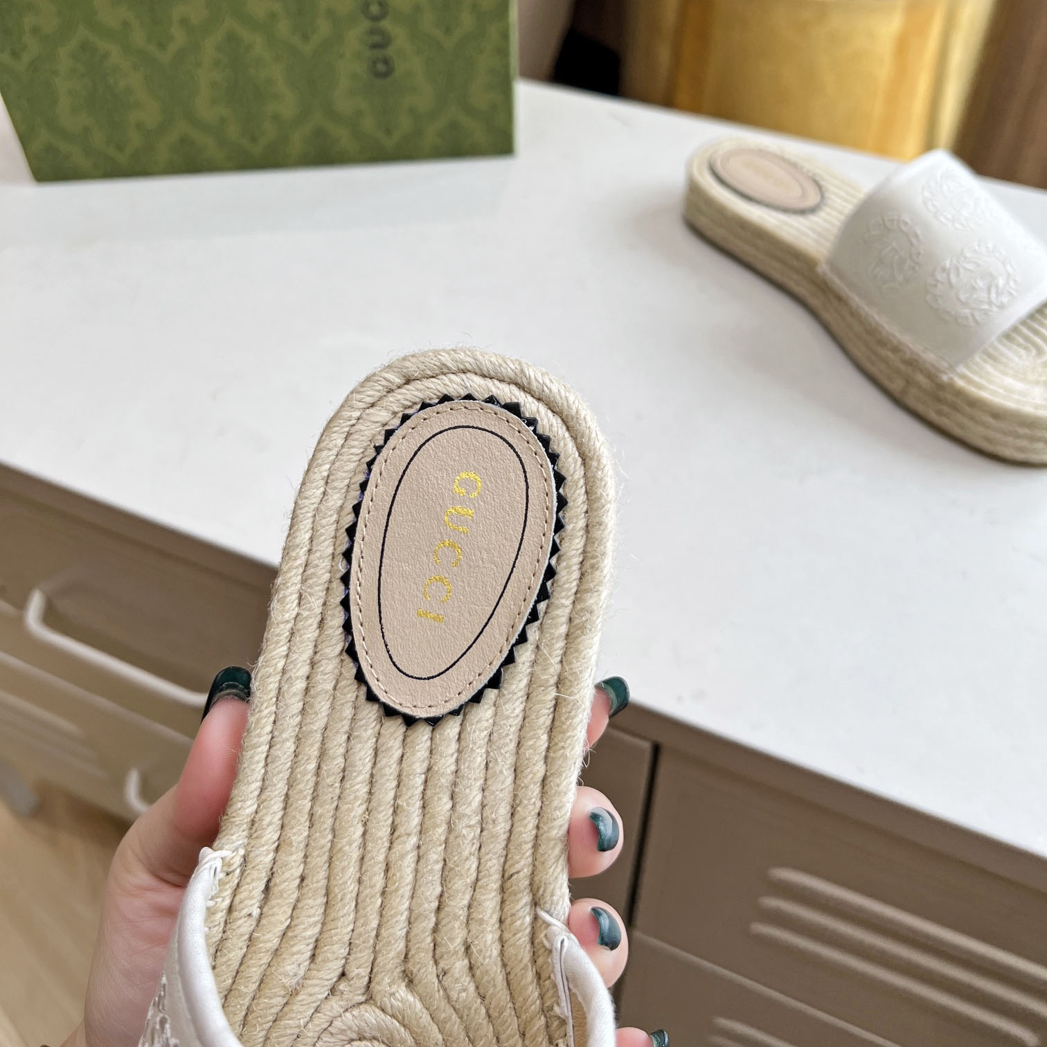 Gucci Women's Interlocking G Espadrille Sandal - 