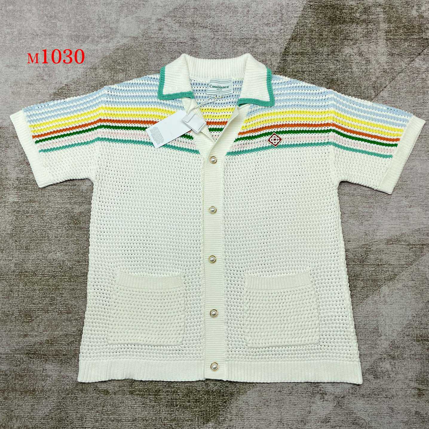 Casablanca Knitted Polo Shirt      m1030 - DesignerGu
