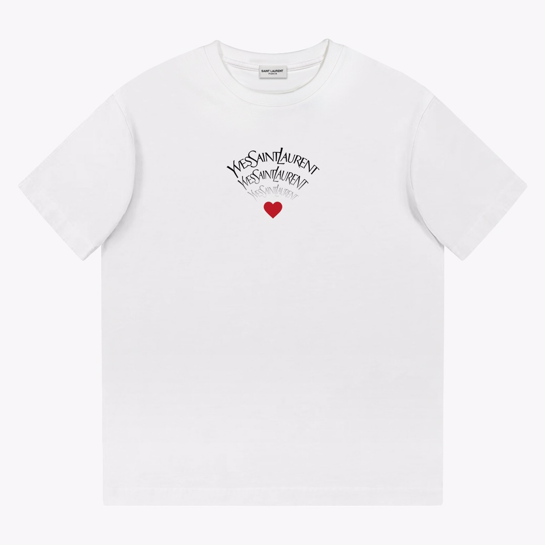 Saint Laurent Cotton-jersey T-shirt  - DesignerGu