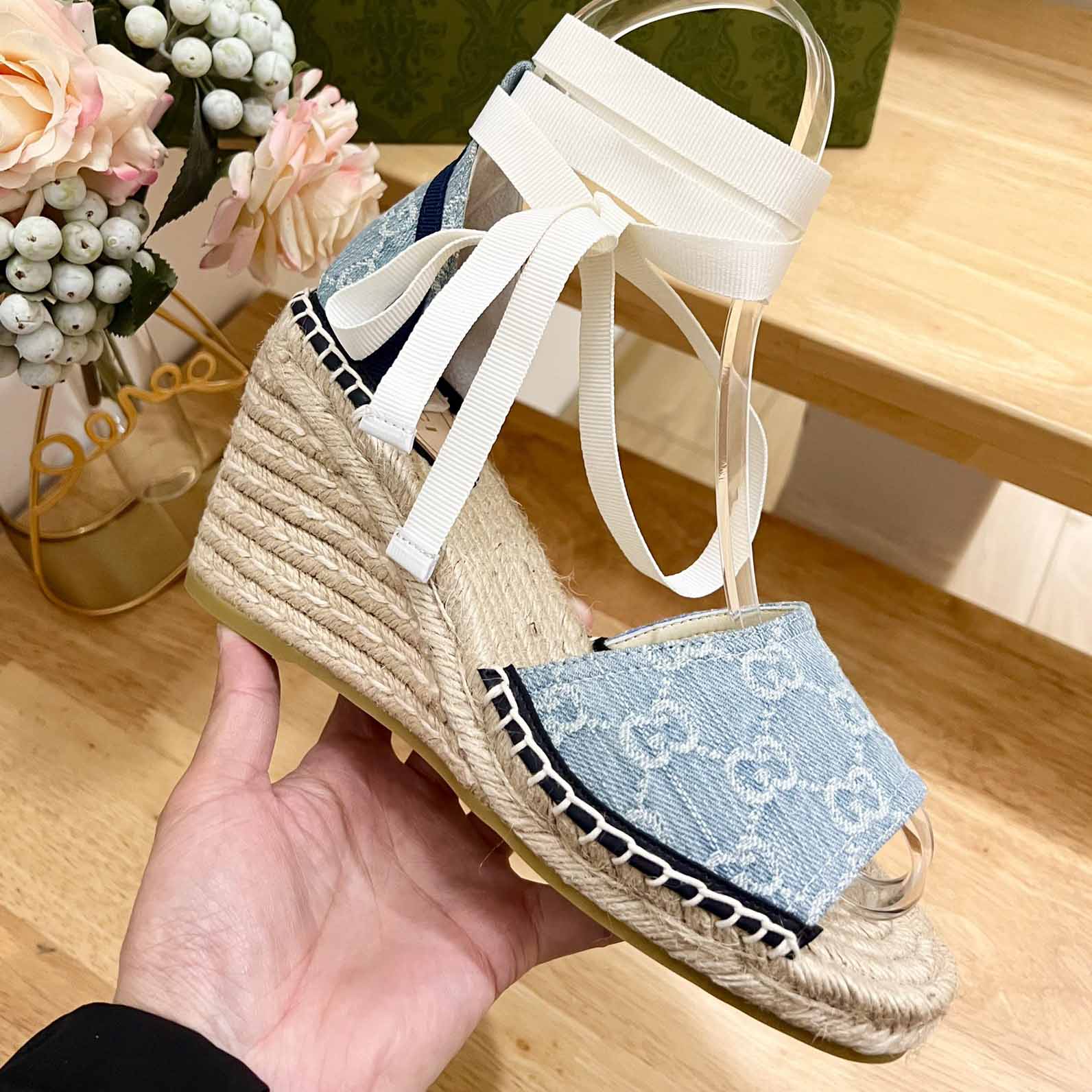 Gucci Women's GG Platform Espadrille - 