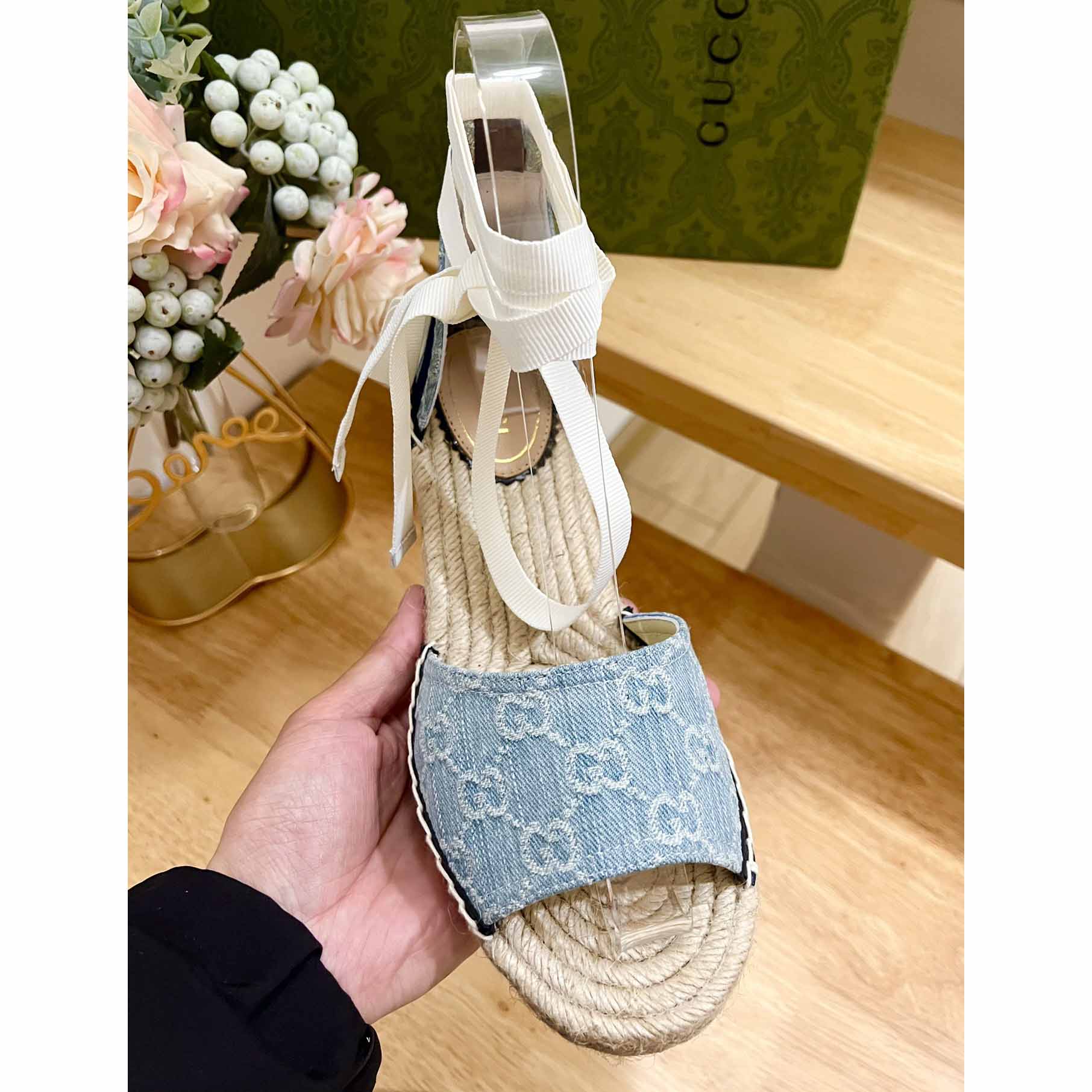 Gucci Women's GG Platform Espadrille - 