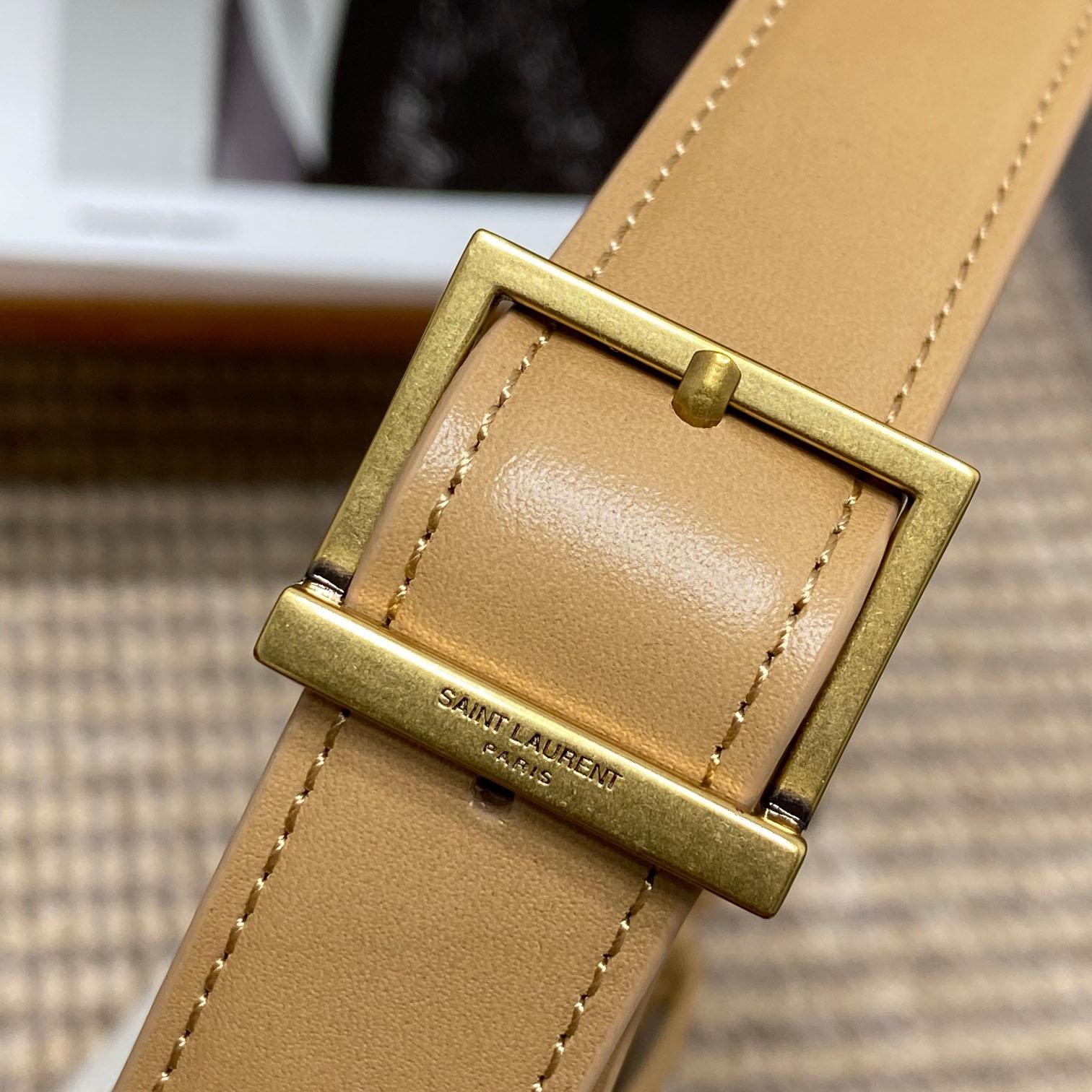Saint Laurent LE 5 À 7 Small Supple In Canvas And Smooth Leather - DesignerGu