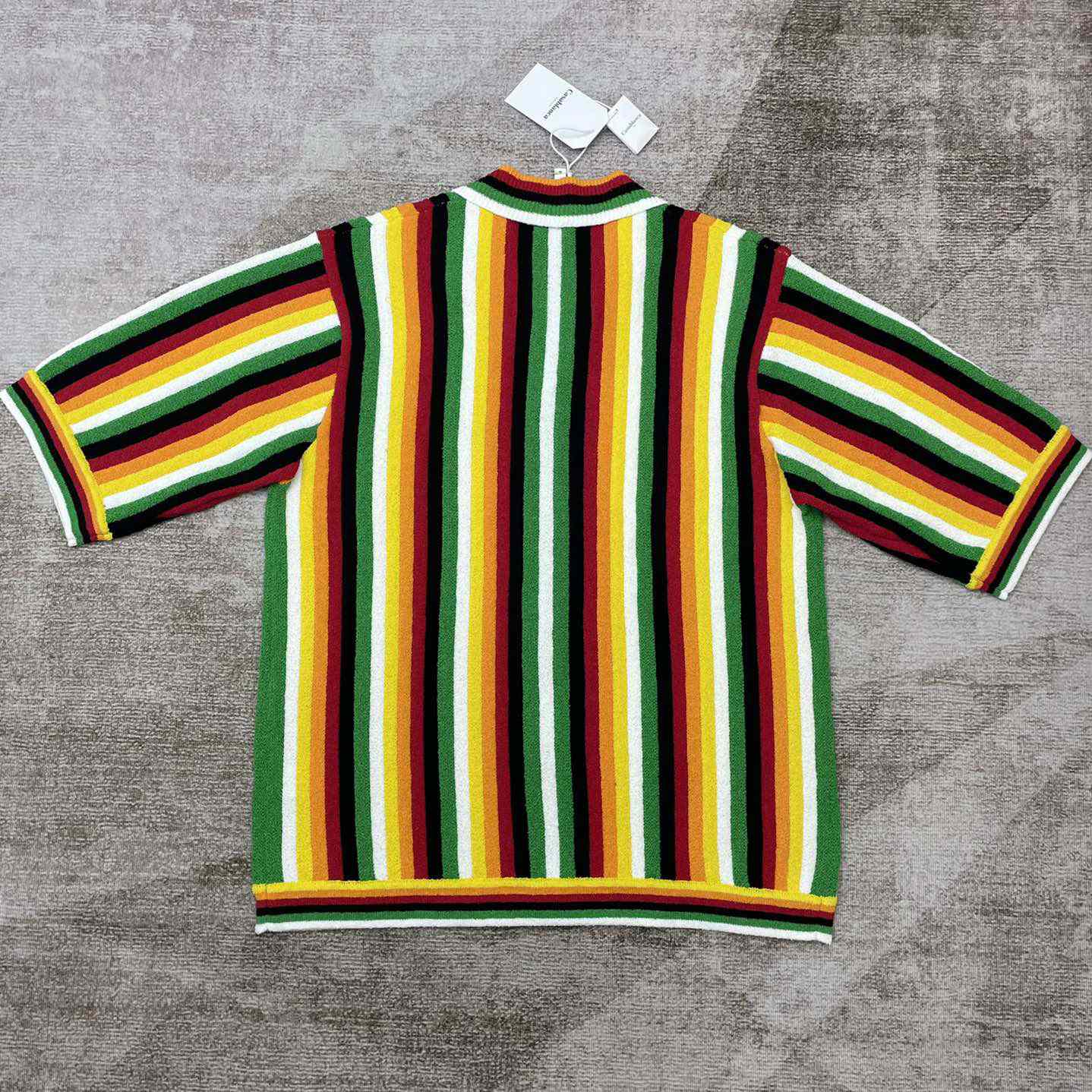 Casablanca Striped Towelling Shirt     D0041 - DesignerGu