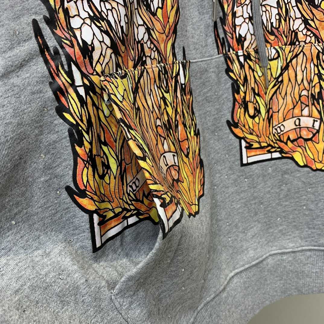 Who Decides War Flame Glass Hooded Sweatshirt - 