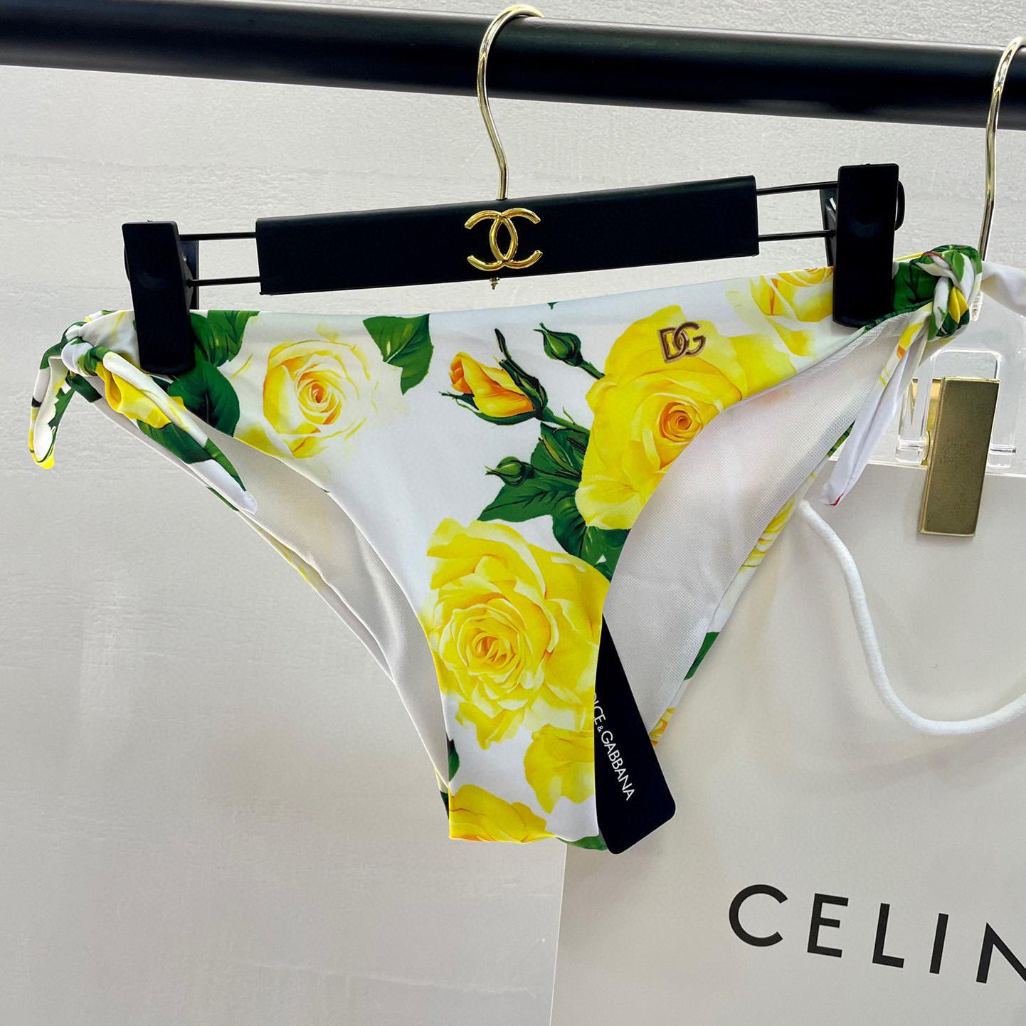 Dolce & Gabbana Women's Yellow One-Piece - 