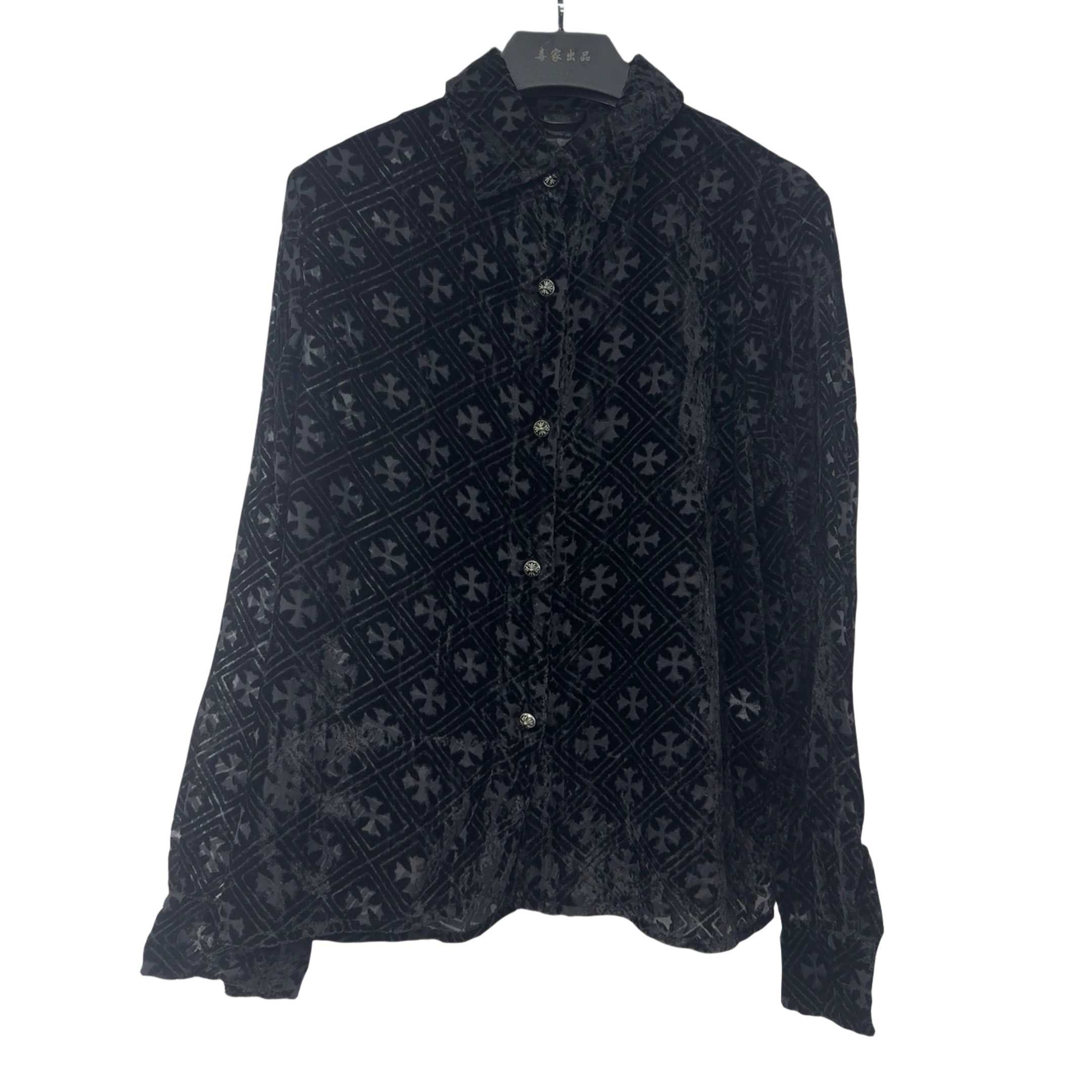 Chrome Hearts Heart Button Down Shirts  - 