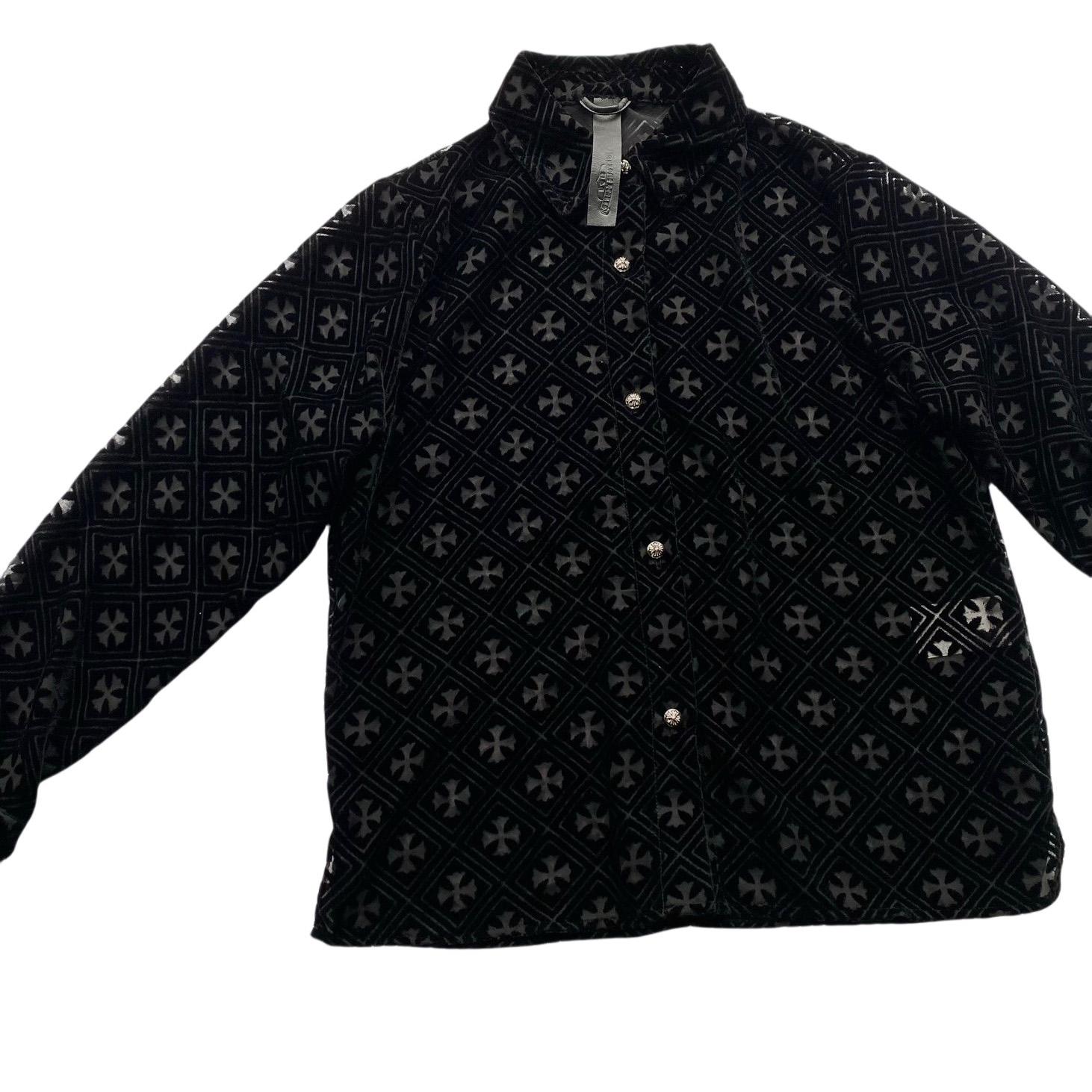 Chrome Hearts Heart Button Down Shirts  - 