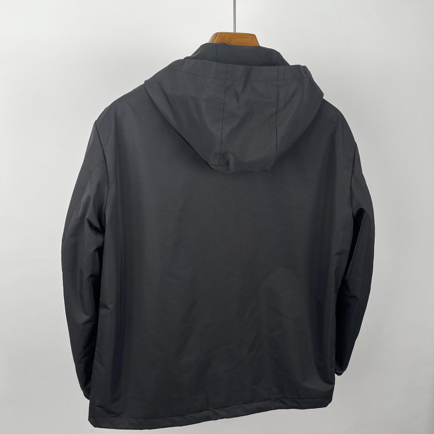 Prada Silk And Leather Blouson Jacket - DesignerGu