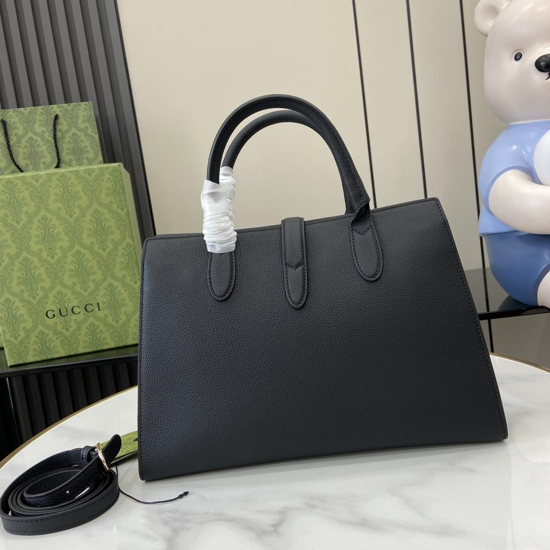 Gucci Medium Tote Bag With Hook Closure - 