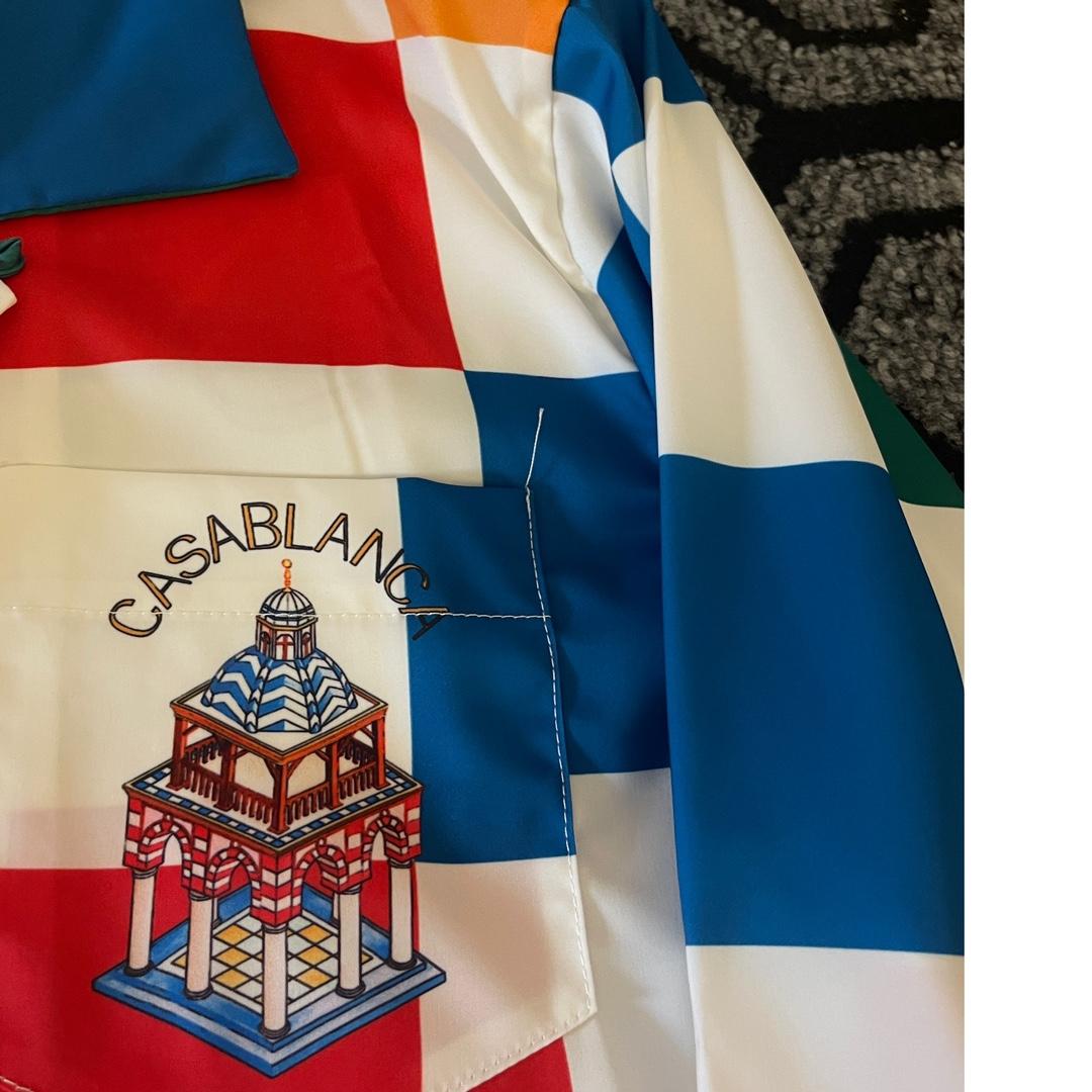 Casablanca Checkerboard-print Silk Shirt - 