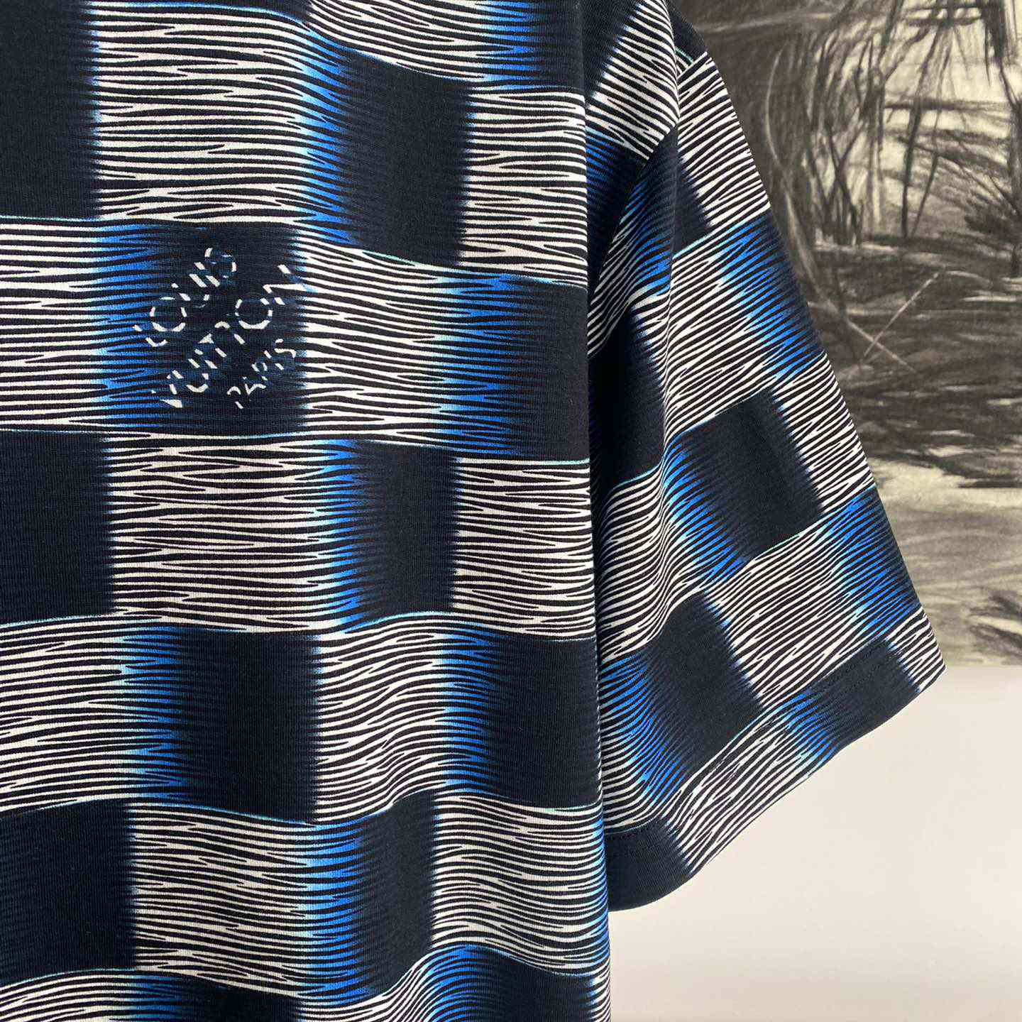 Louis Vuitton Damier Short-Sleeved Cotton T-Shirt   1AFB30 - 