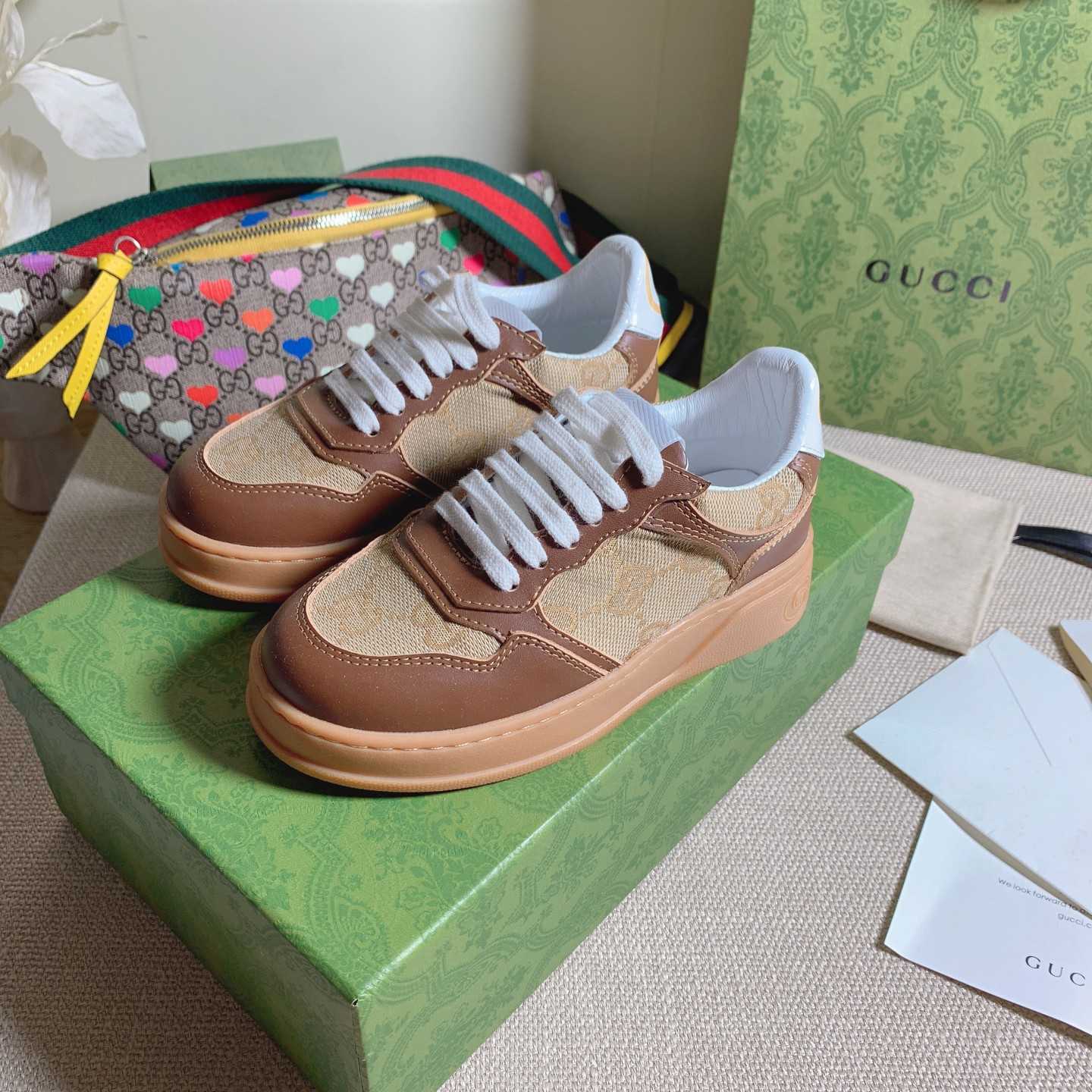 Gucci Toddler Leather Platform Sneaker - 