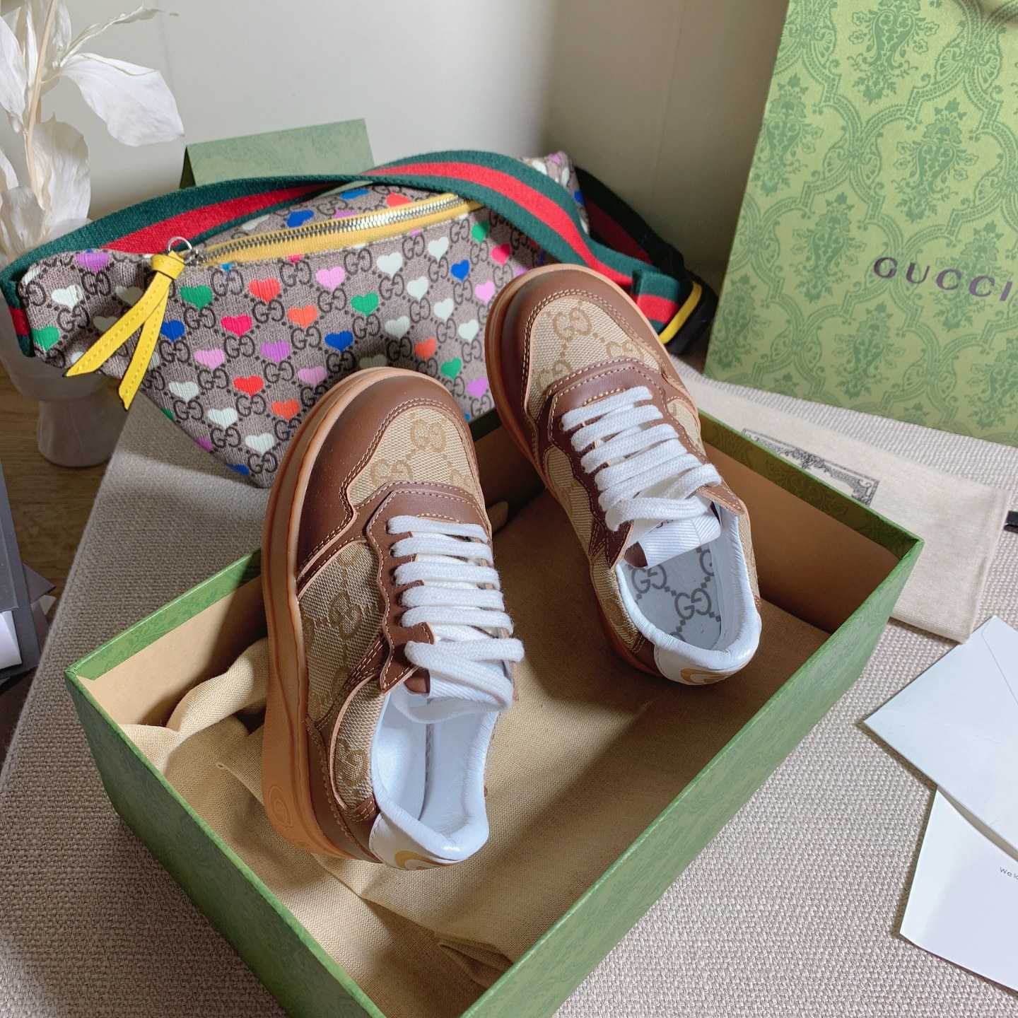 Gucci Toddler Leather Platform Sneaker - 