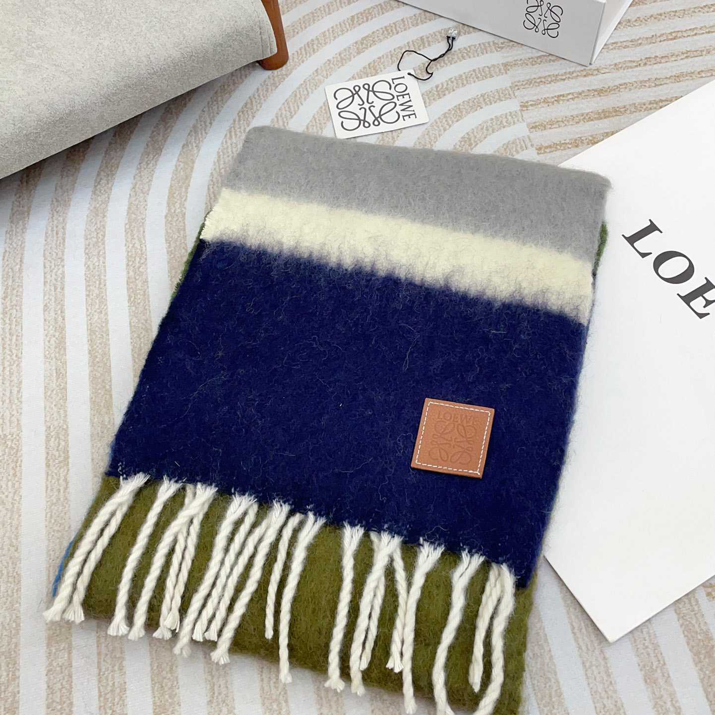 Loewe Scarf In Mohair And Wool - 