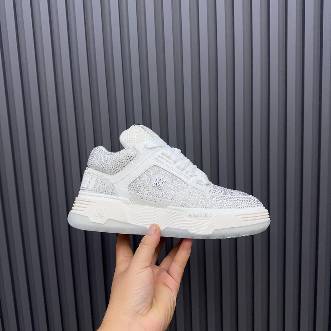 Amiri Crystal MA-1 Leather Sneakers - 