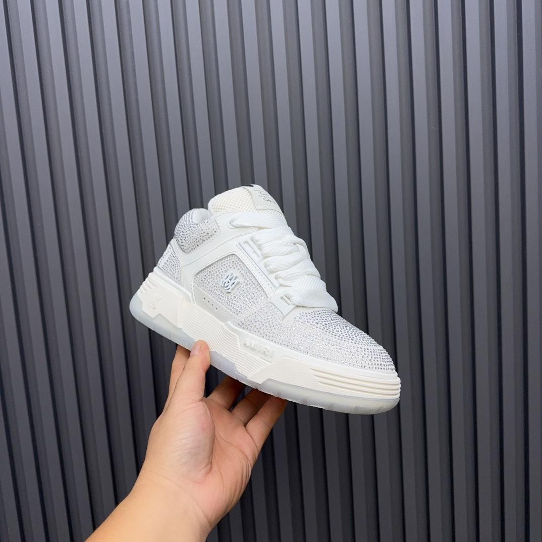 Amiri Crystal MA-1 Leather Sneakers - 