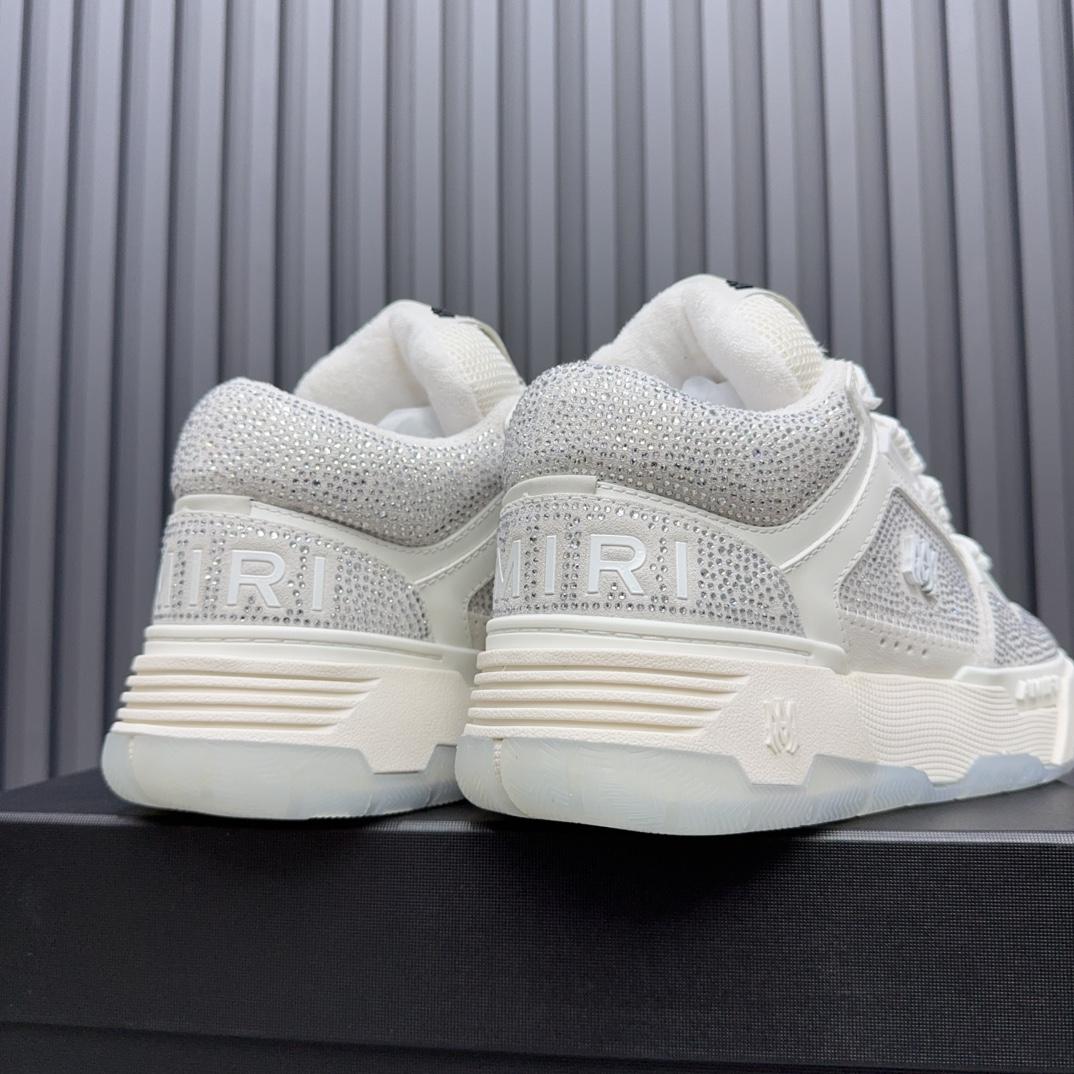 Amiri Crystal MA-1 Leather Sneakers - 