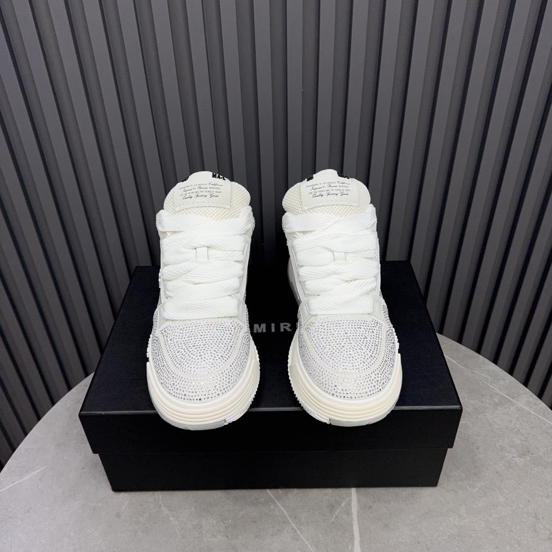 Amiri Crystal MA-1 Leather Sneakers - 