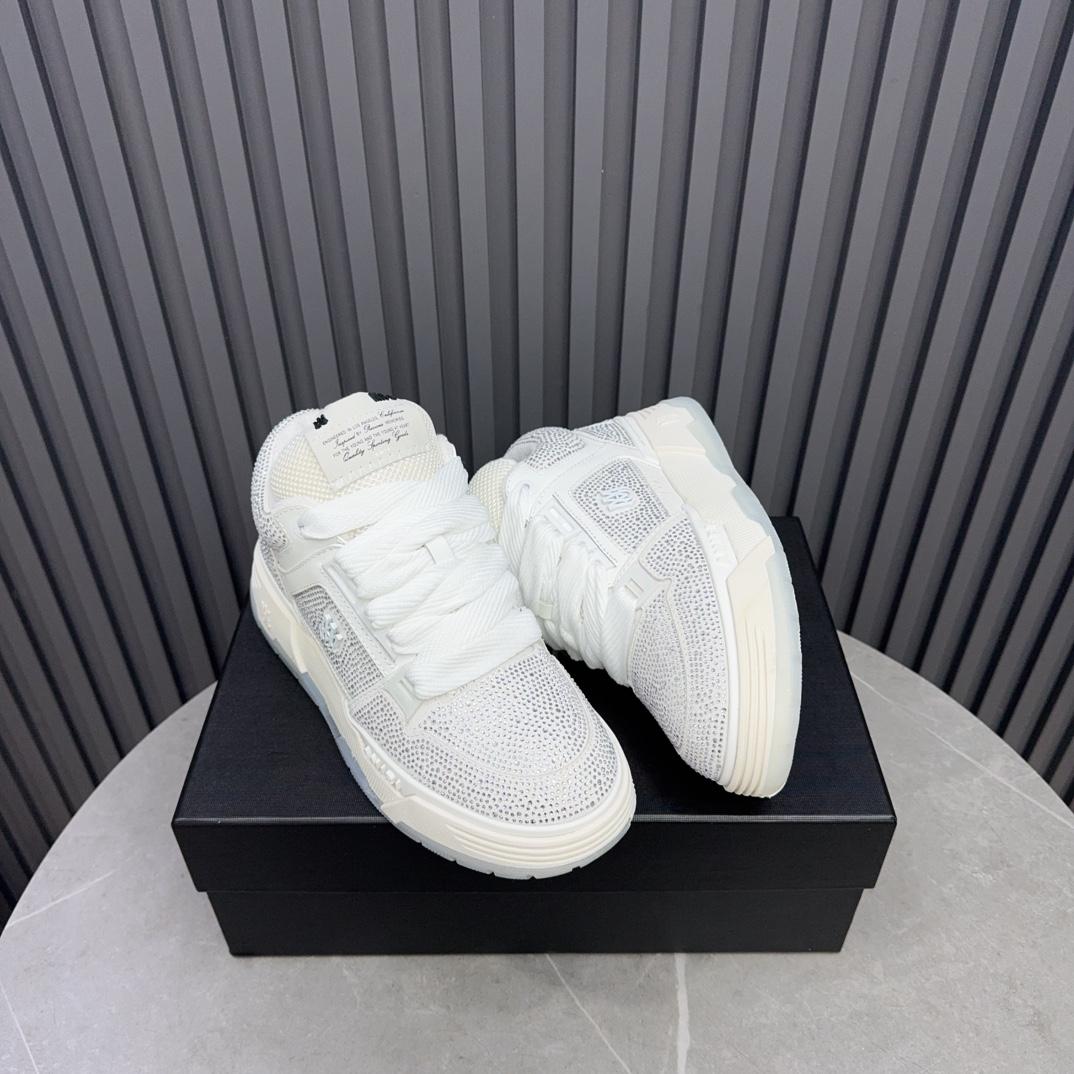 Amiri Crystal MA-1 Leather Sneakers - 