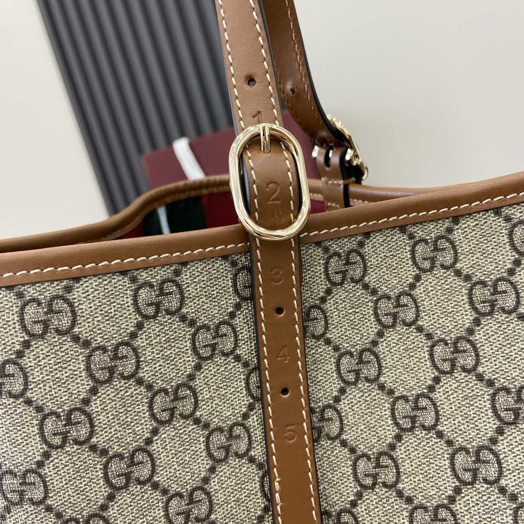 Gucci GG Emblem Large Tote Bag - DesignerGu