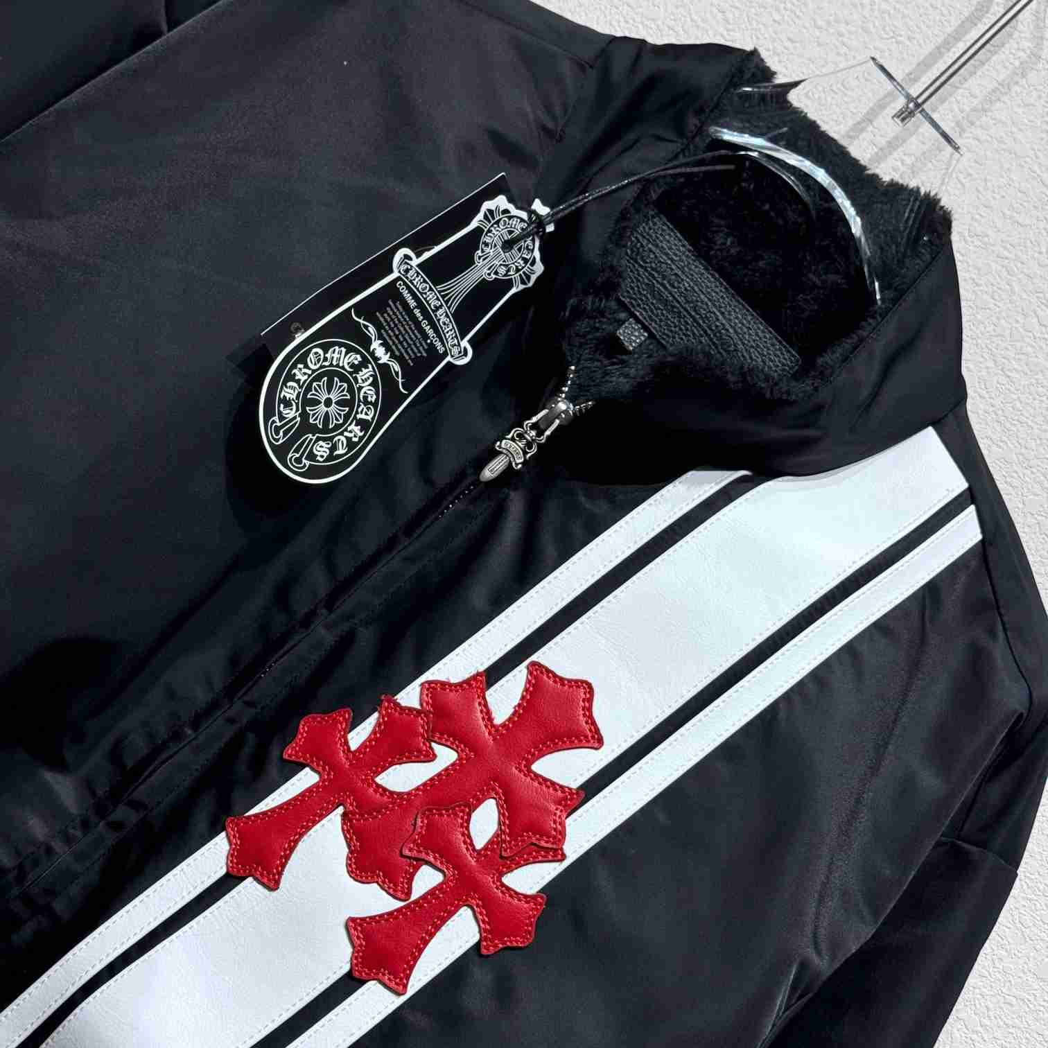 Chrome Hearts Cross Patch Cobra Racing Nylon Jacket 'Black' - 