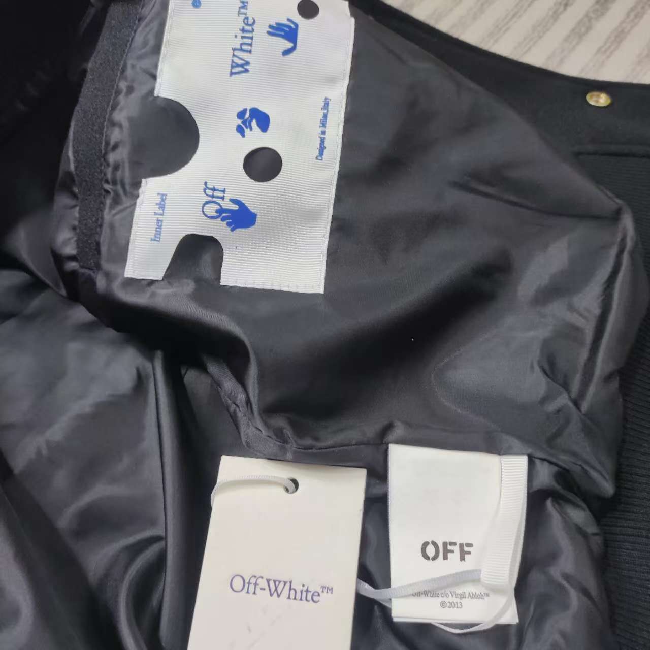 Off-White Embr Patches Embroidered Varsity Jacket - 