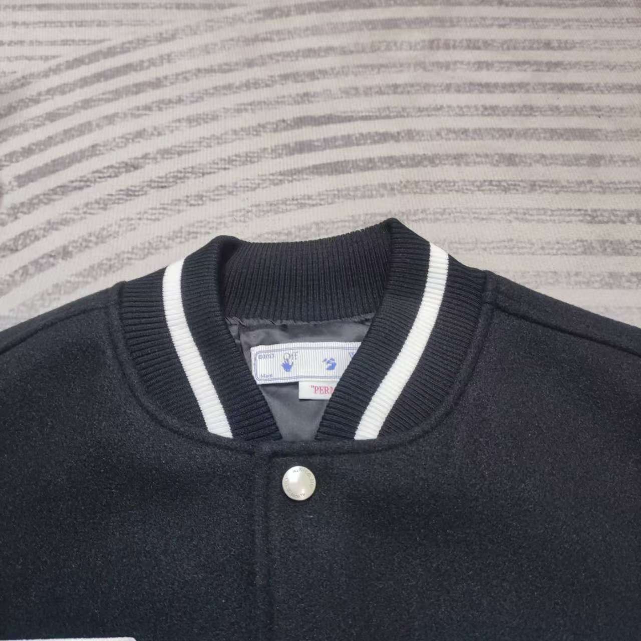 Off-White Embr Patches Embroidered Varsity Jacket - 